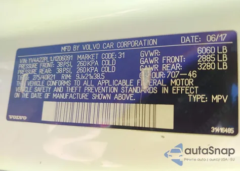 2018 Volvo Xc90 T6 Inscription from USA, damaged, VIN YV4A22PL1J1206091